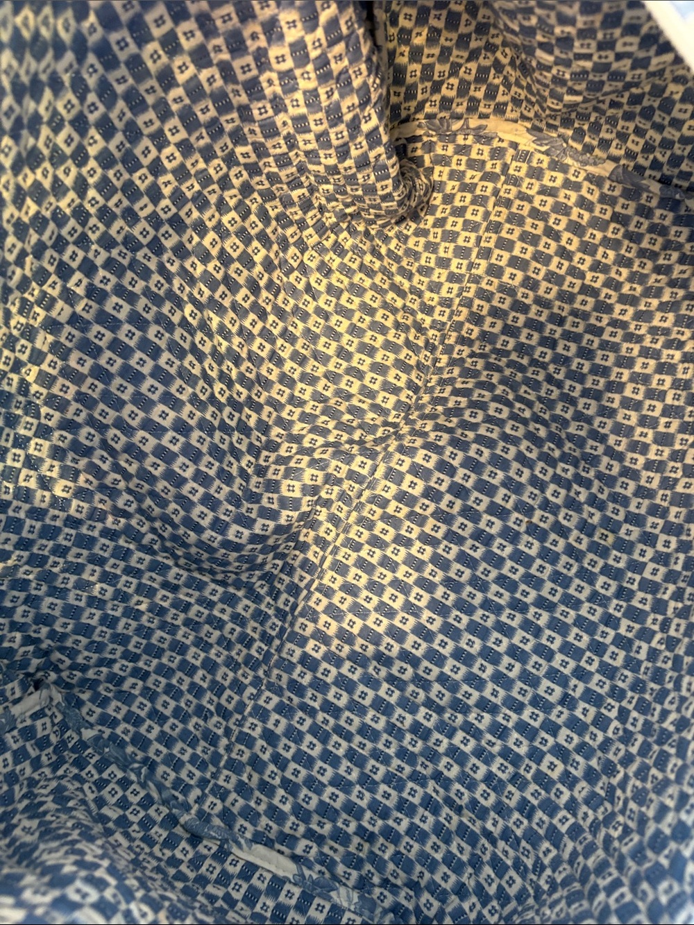 Vera Bradley Blue Floral Quilted Tote - Picture 3 of 3